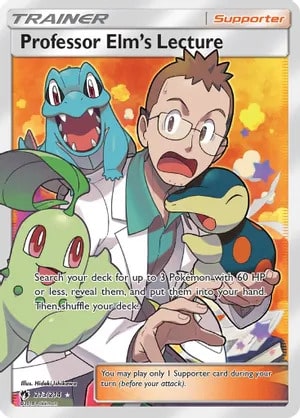 Professor Elm’s Lecture Pokemon card from Lost Thunder