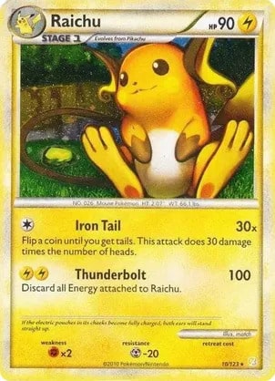 Raichu Pokemon card from Deck Exclusives