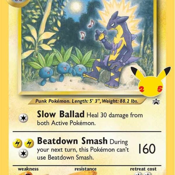 Light Toxtricity Pokemon card from Sword & Shield Promo Cards