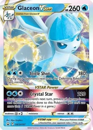 Glaceon VSTAR Pokemon card from Sword & Shield Promo Cards