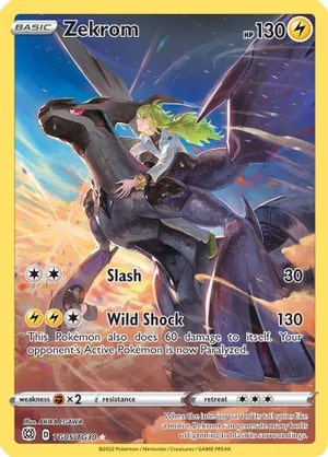 Zekrom Pokemon card from Brilliant Stars Trainer Gallery