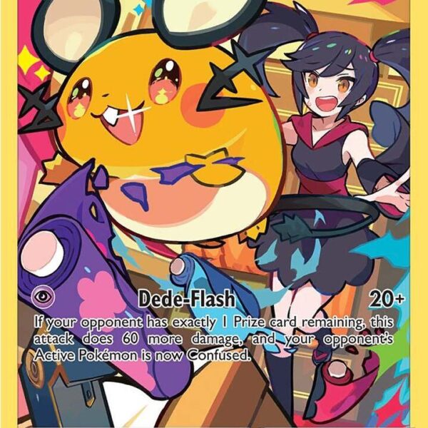 Dedenne Pokemon trading card from Brilliant Stars Trainer Gallery