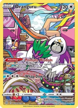Oranguru Pokemon card from Brilliant Stars Trainer Gallery