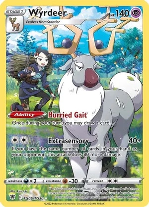 Wyrdeer Pokemon card from Astral Radiance Trainer Gallery