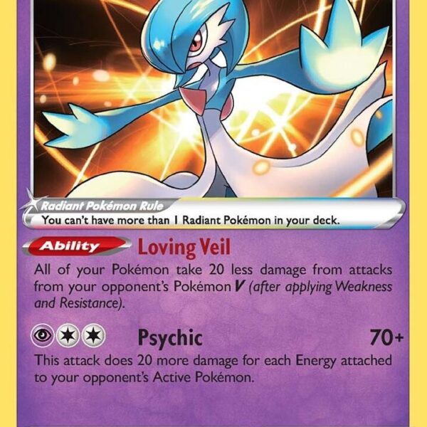 Radiant Gardevoir Pokemon card from Lost Origin