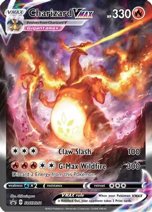 Charizard VMAX Pokemon trading card from Sword & Shield Promo Cards