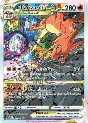 Charizard VSTAR Pokemon trading card from Sword & Shield Promo Cards