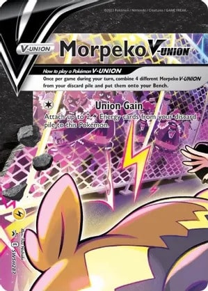 Morpeko V-Union Pokemon card from Sword & Shield Promo Cards