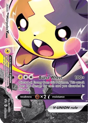 Morpeko V-Union Pokemon card from Sword & Shield Promo Cards
