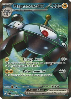 Magnezone ex Pokemon card from Scarlet & Violet Base Set