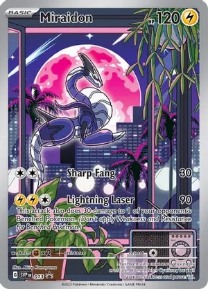 Miraidon Pokemon card from Scarlet & Violet Promo Cards