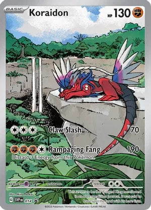 Koraidon Pokemon card from Scarlet & Violet Promo Cards