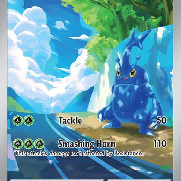 Heracross Pokemon card from Paldea Evolved