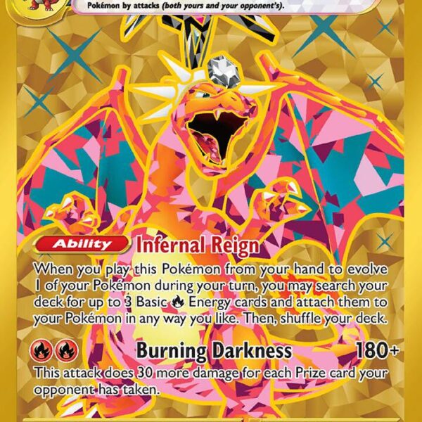 Charizard EX Pokemon trading card from Obsidian Flames