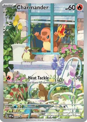 Charmander Pokemon trading card from Scarlet & Violet Promo Cards