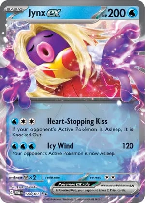 Jynx ex Pokemon card from Scarlet and Violet 151