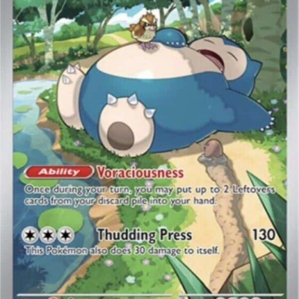 Snorlax Pokemon card from Scarlet & Violet Promo Cards
