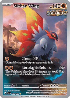 Slither Wing Pokemon card from Paradox Rift, card 203/182