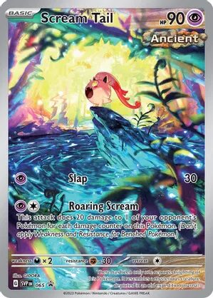 Scream Tail Pokemon card from Scarlet & Violet Promo Cards, card 065