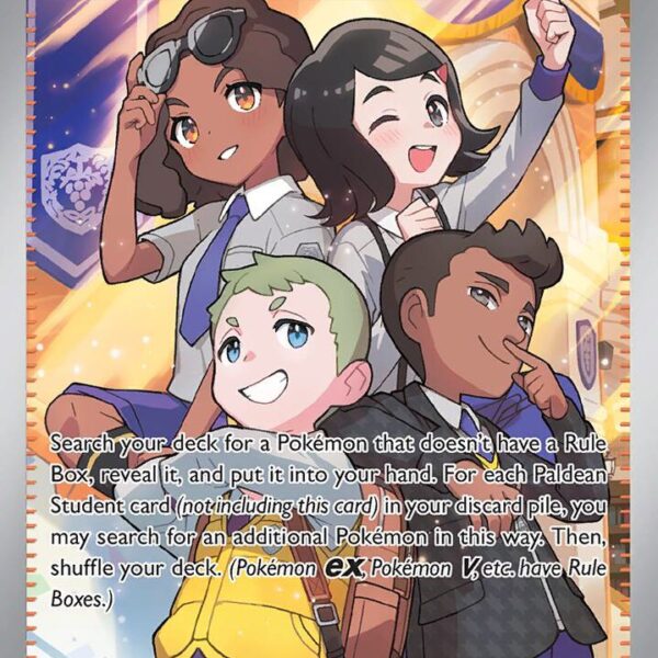 Paldean Student Pokemon card from Paldean Fates