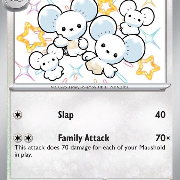 Maushold Pokemon card from Paldean Fates
