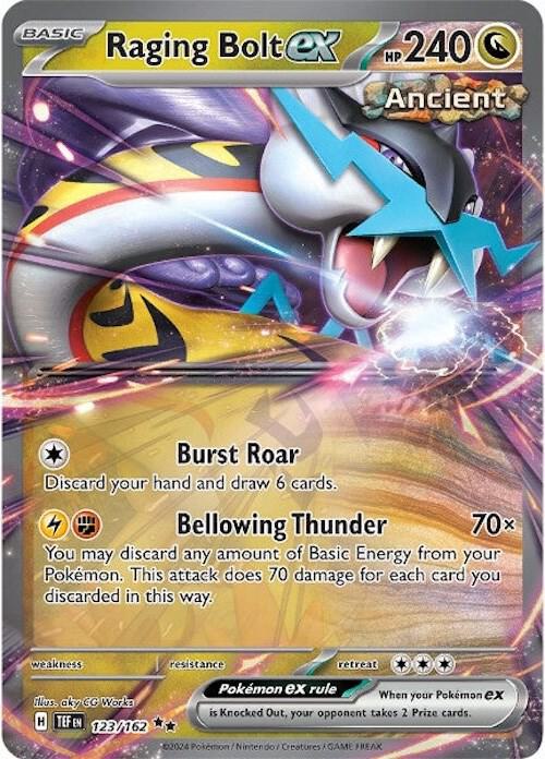 Raging Bolt ex Pokemon card from Temporal Forces