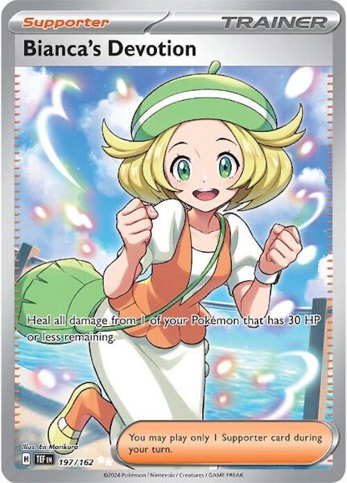 Bianca’s Devotion Pokemon trading card from Temporal Forces