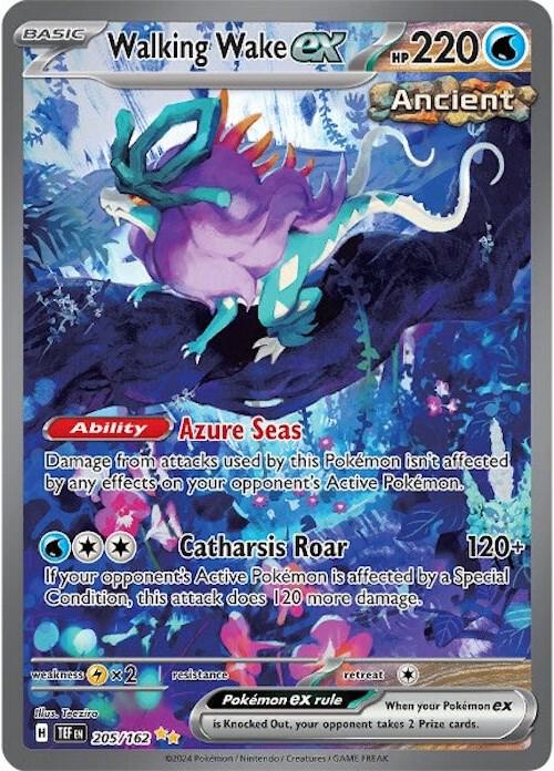 Walking Wake Pokemon card from Temporal Forces