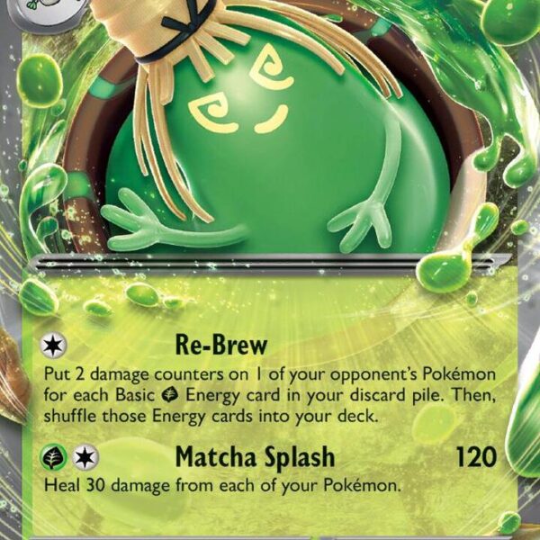 Sinistcha ex Pokemon card from Twilight Masquerade