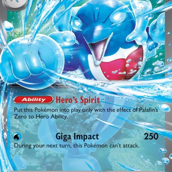 Palafin ex Pokemon card from Twilight Masquerade