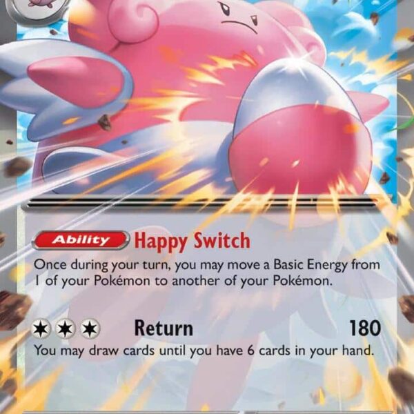 Blissey ex Pokemon trading card from Twilight Masquerade