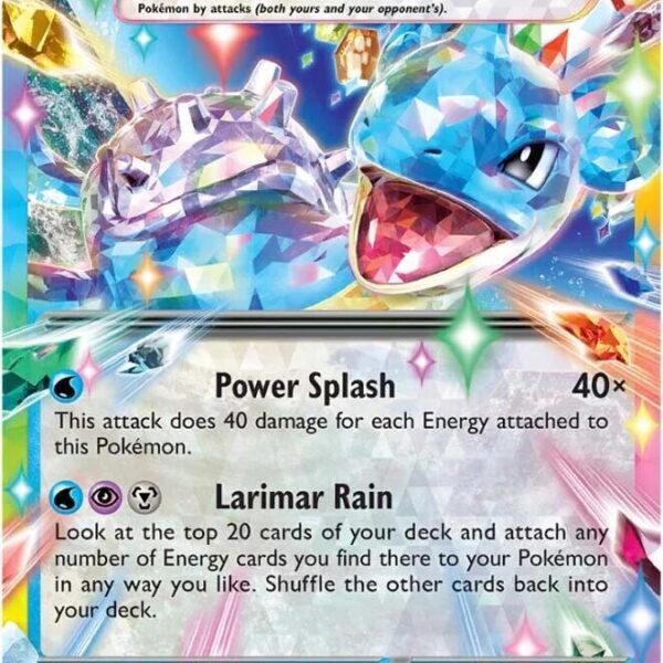 Lapras ex Pokemon card from Stellar Crown