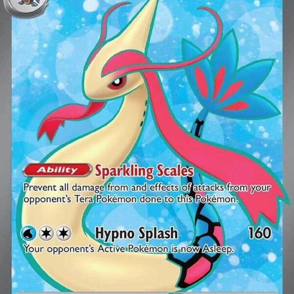 Milotic ex Pokemon card from SV08: Surging Sparks