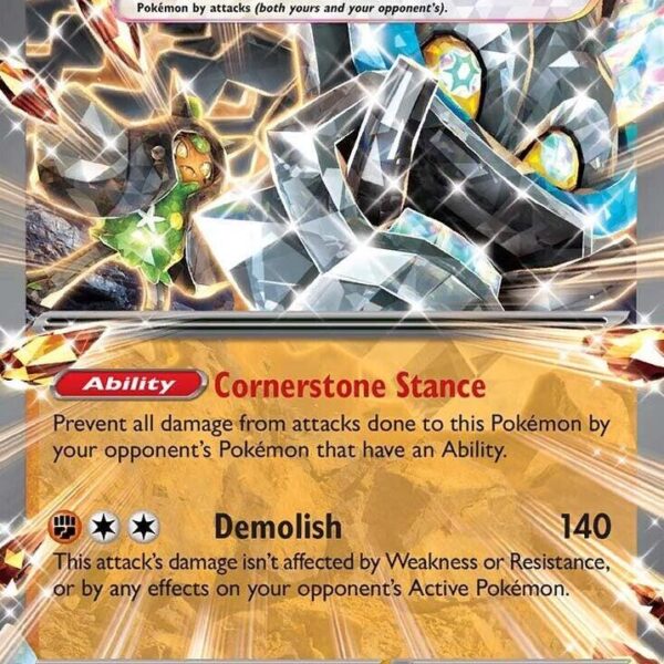 Cornerstone Mask Ogerpon ex Pokemon trading card from Prismatic Evolutions