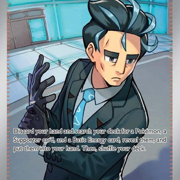 Larry's Skill Pokemon card from SV: Prismatic Evolutions