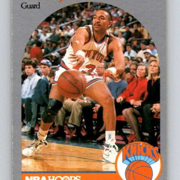 1990-91 NBA Hoops #205 Mark Jackson basketball card