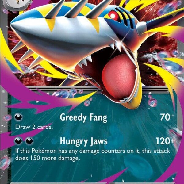 Mega Sharpedo ex Pokemon card from ME02: Phantasmal Flames