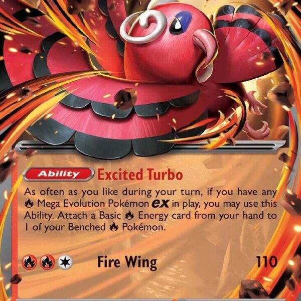 Oricorio ex Pokemon card from ME02: Phantasmal Flames