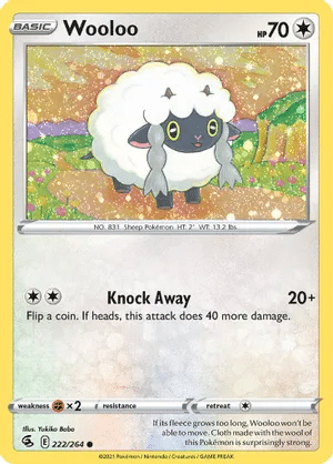 Wooloo (Cosmos Holo) Pokemon card from Miscellaneous Cards & Products