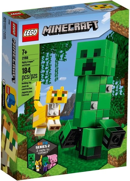 LEGO Minecraft BigFig Creeper and Ocelot set 21156, photo 2