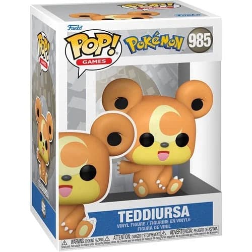 Funko POP Games Pokemon Teddiursa vinyl figure number 985