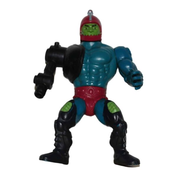 Vintage 1983 Mattel Trap Jaw soft head Masters of the Universe action figure with belt