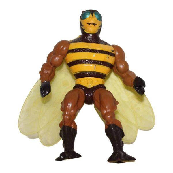 Vintage 1984 Mattel Buzz-Off Masters of the Universe figure with yellow wings