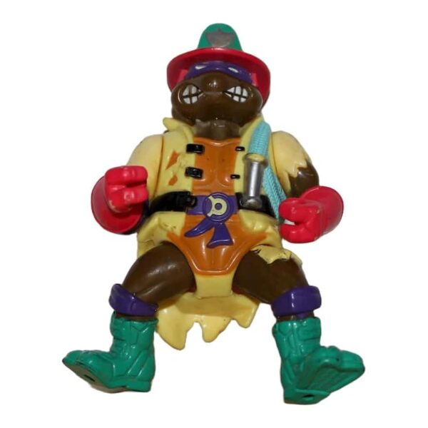 Vintage 1991 Playmates Teenage Mutant Ninja Turtles Hose 'Em Down Don action figure