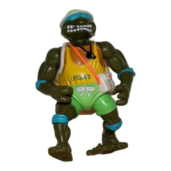 Vintage 1992 Playmates Teenage Mutant Ninja Turtles Lifeguard Leo action figure