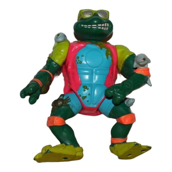 Vintage 1990 Playmates Teenage Mutant Ninja Turtles Mike, the Sewer Surfer action figure