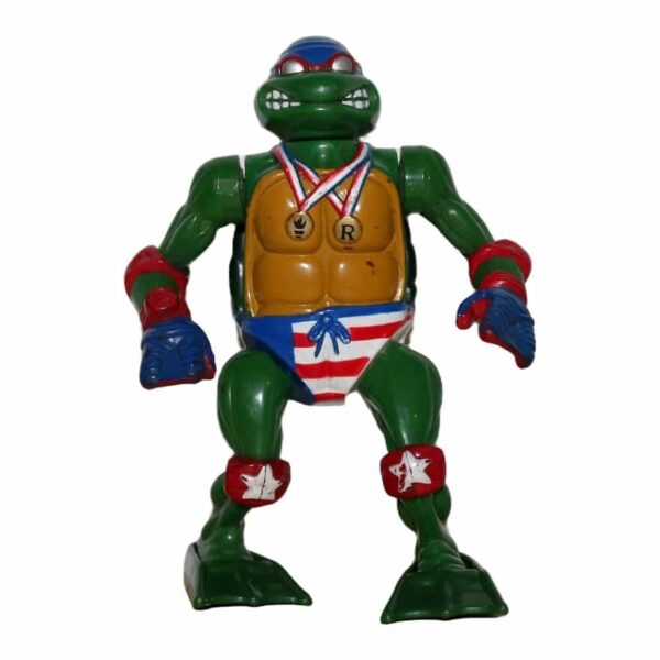 Vintage 1992 Playmates Teenage Mutant Ninja Turtles Super-Swimmin' Raph action figure