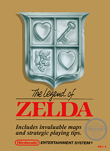 The Legend of Zelda game for the Nintendo NES