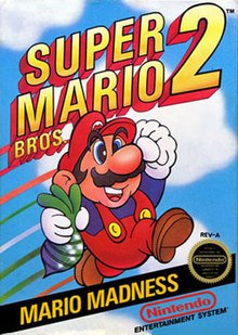 Super Mario Bros. 2 NES game cartridge