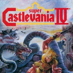 Super Castlevania IV game by Konami for the Super Nintendo SNES